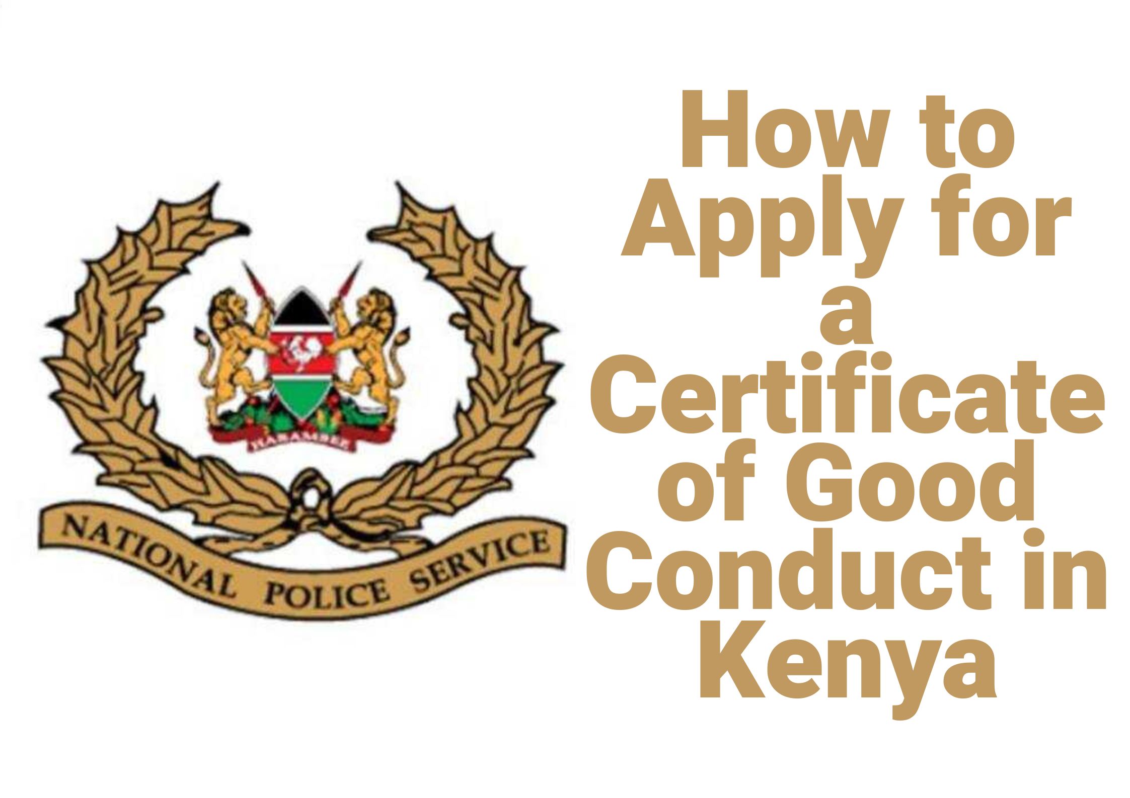 GOOD CONDUCT APPLICATION- DCI PCC GOOD CONDUCT APPLICATION- DCI PCC